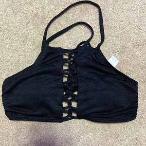 Black bikini top